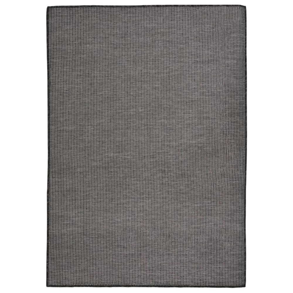 Lauko kilimėlis, pilkos spalvos, 140x200cm, plokščio pynimo