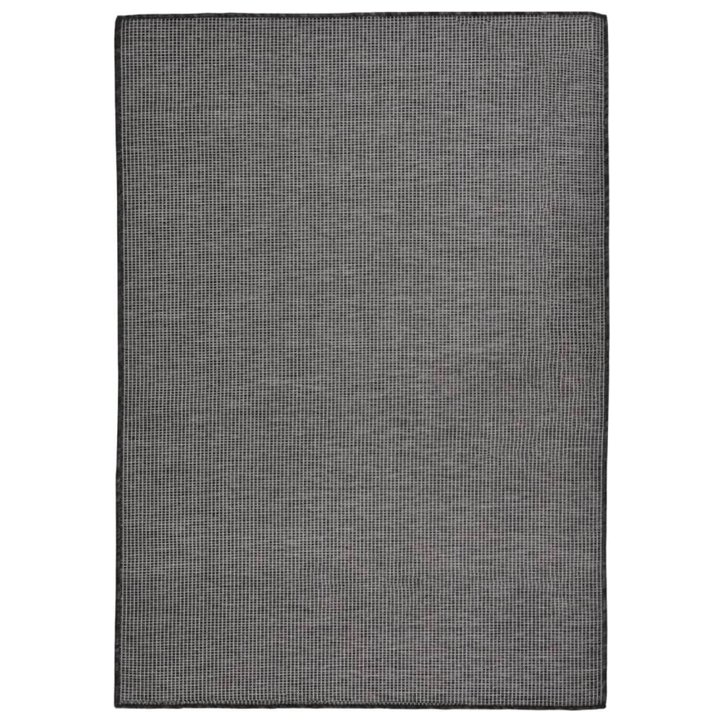 Lauko kilimėlis, pilkos spalvos, 140x200cm, plokščio pynimo