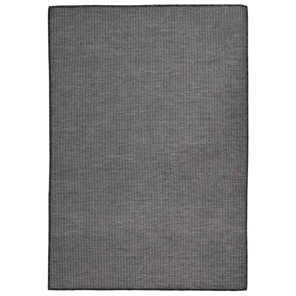 Lauko kilimėlis, pilkos spalvos, 160x230cm, plokščio pynimo