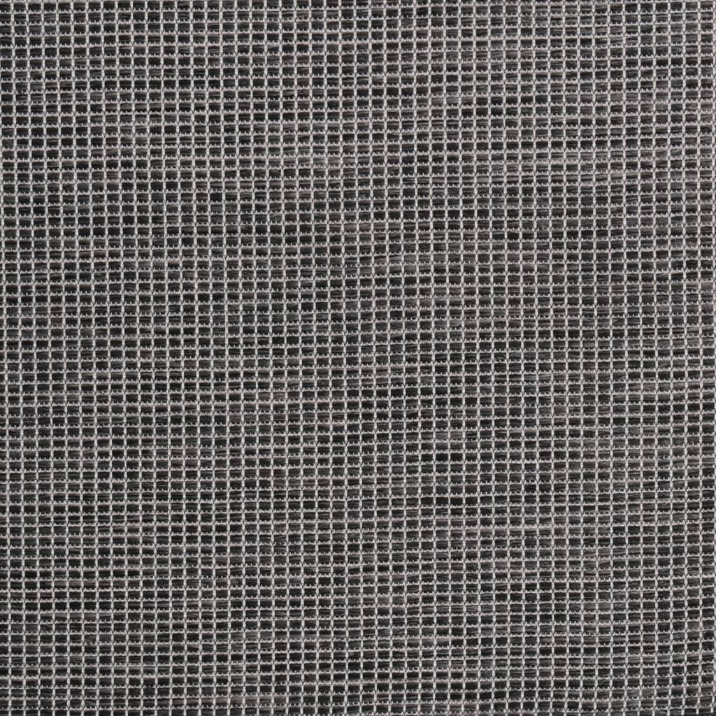 Lauko kilimėlis, pilkos spalvos, 200x280cm, plokščio pynimo