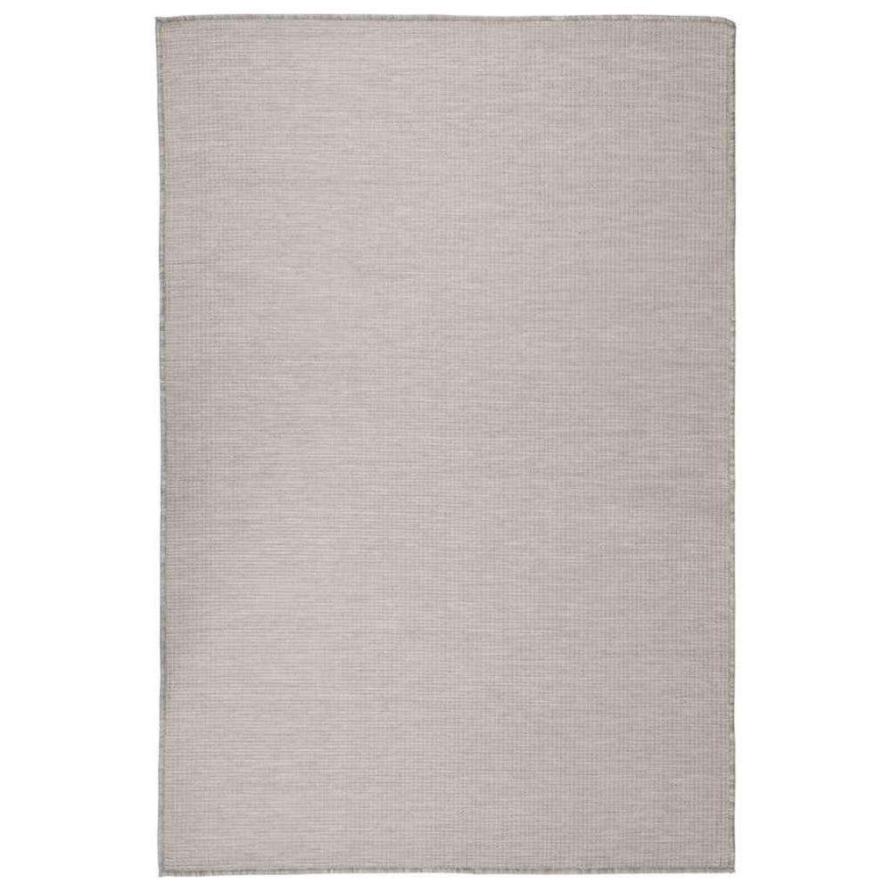 Lauko kilimėlis, taupe spalvos, 120x170cm, plokščio pynimo