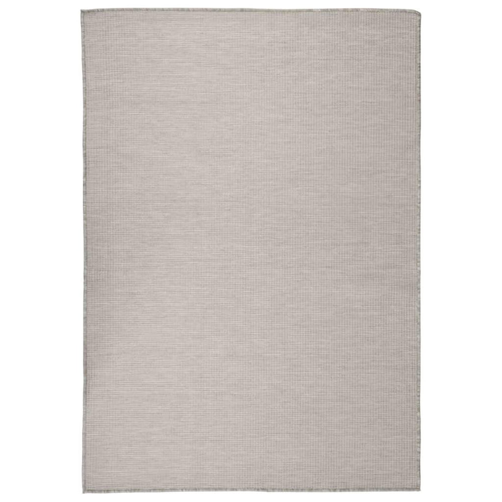 Lauko kilimėlis, taupe spalvos, 140x200cm, plokščio pynimo