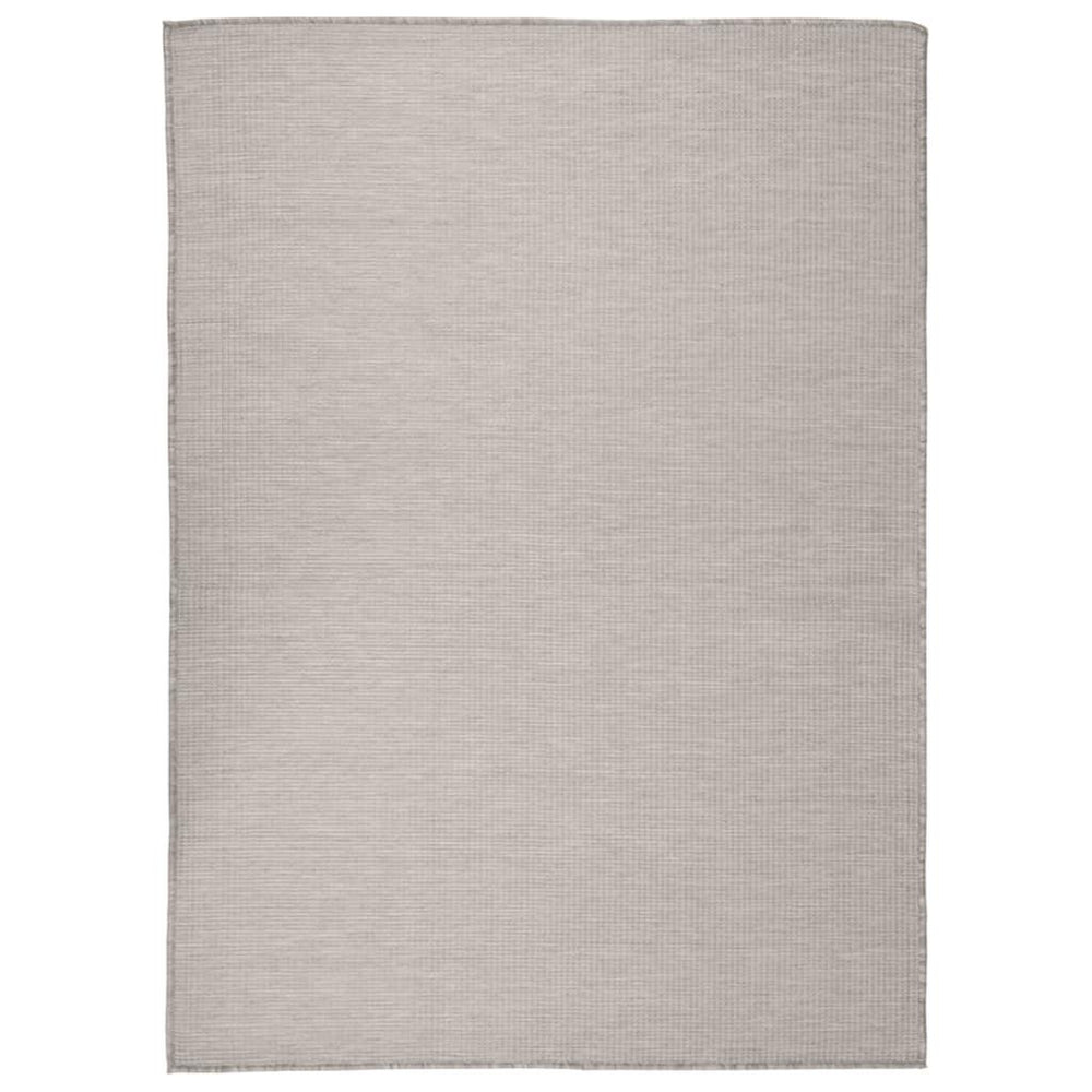 Lauko kilimėlis, taupe spalvos, 200x280cm, plokščio pynimo