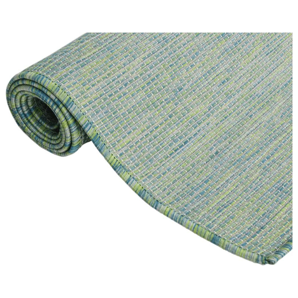 Lauko kilimėlis, turkio spalvos, 80x250cm, plokščio pynimo