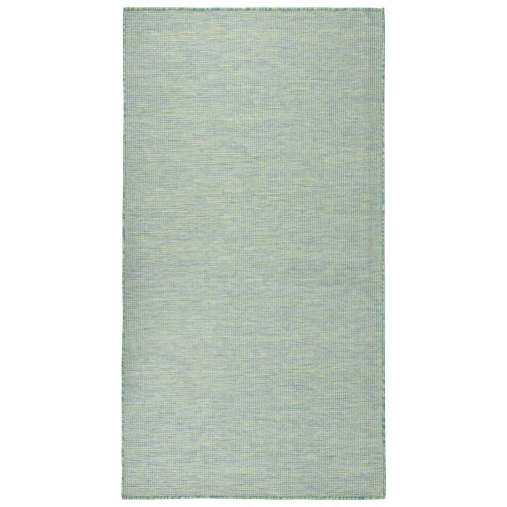 Lauko kilimėlis, turkio spalvos, 140x200cm, plokščio pynimo