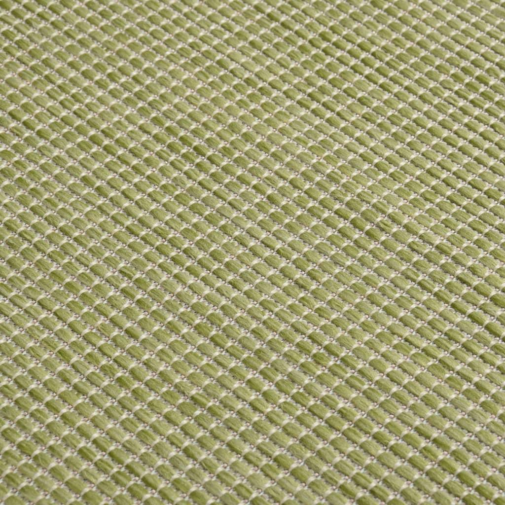 Lauko kilimėlis, žalios spalvos, 140x200cm, plokščio pynimo