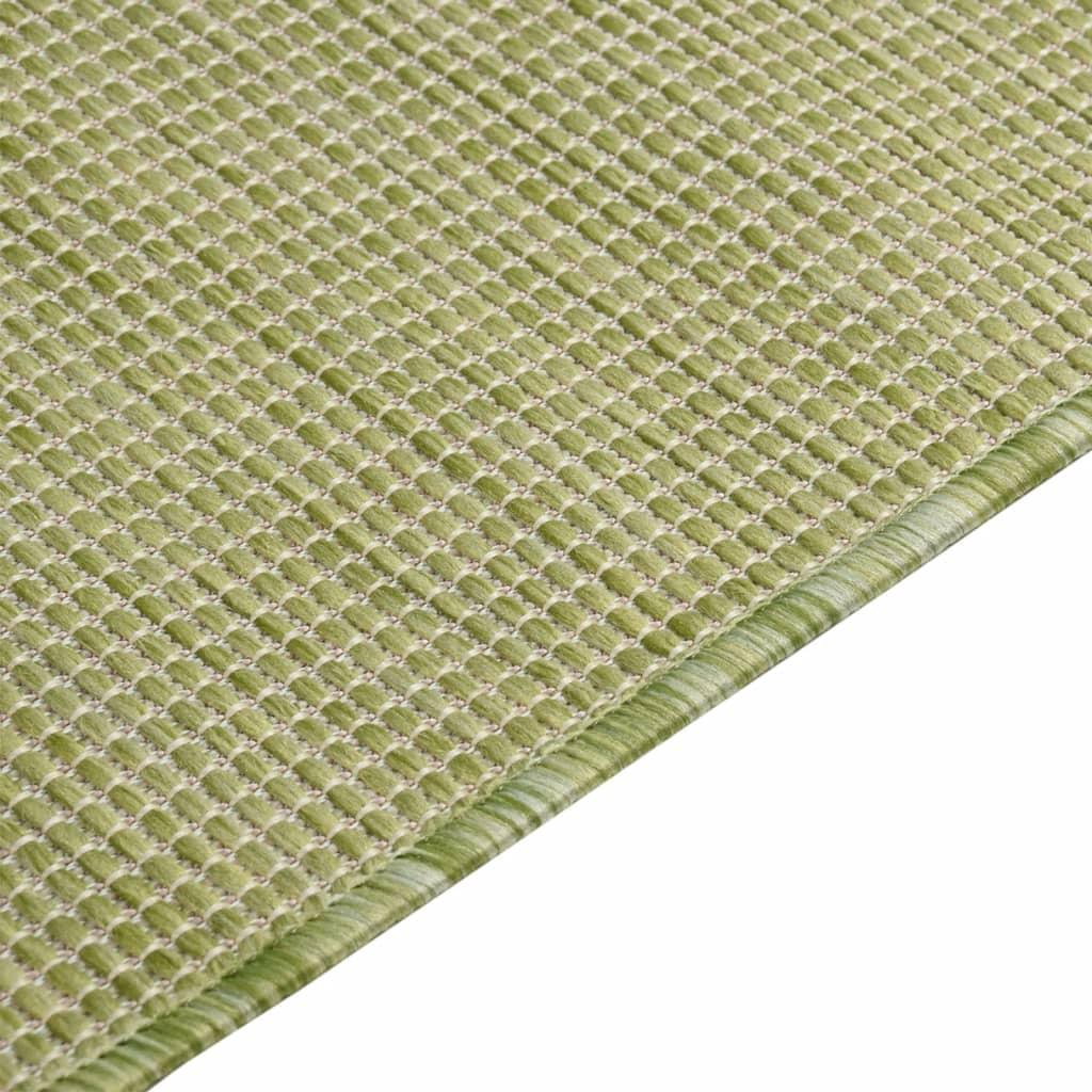 Lauko kilimėlis, žalios spalvos, 160x230cm, plokščio pynimo
