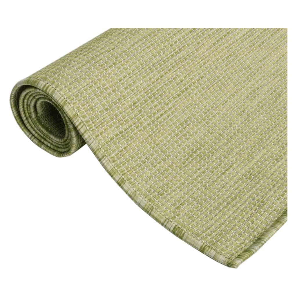 Lauko kilimėlis, žalios spalvos, 200x280cm, plokščio pynimo