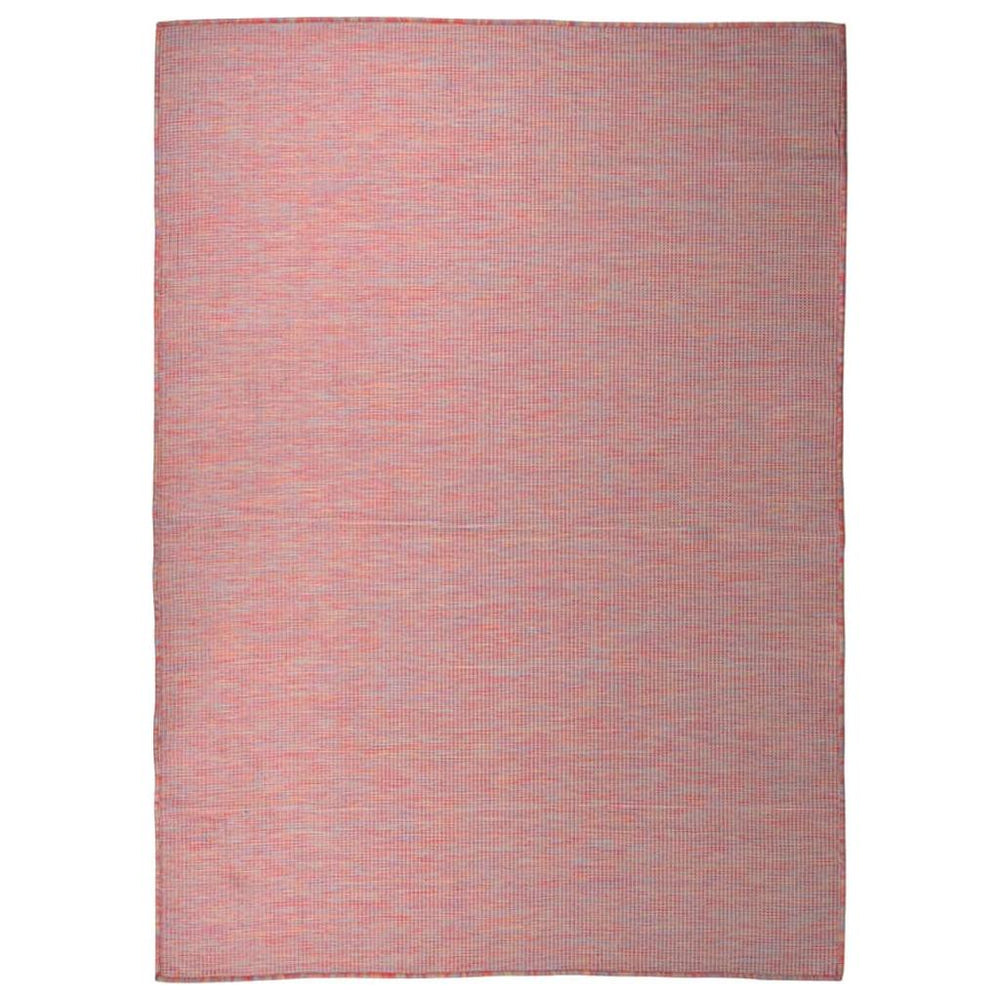 Lauko kilimėlis, raudonos spalvos, 200x280cm, plokščio pynimo