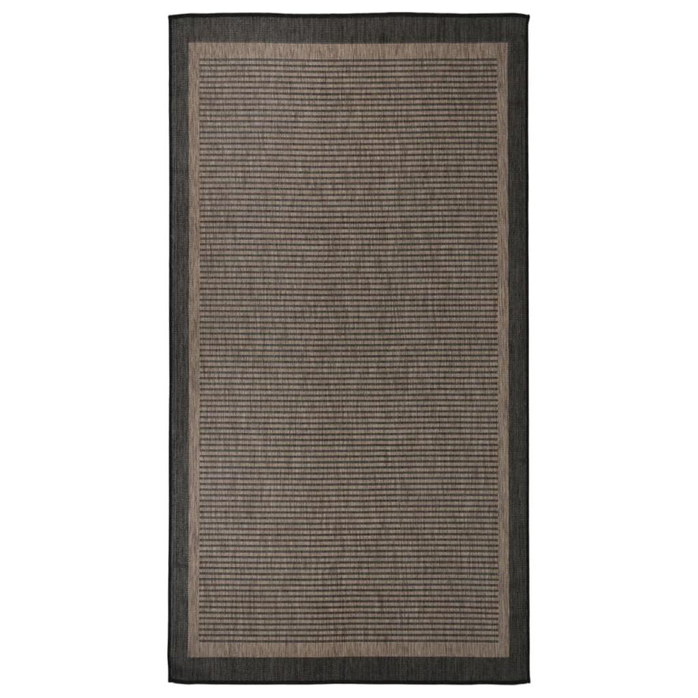 Lauko kilimėlis, tamsiai rudas, 80x150cm, plokščio pynimo