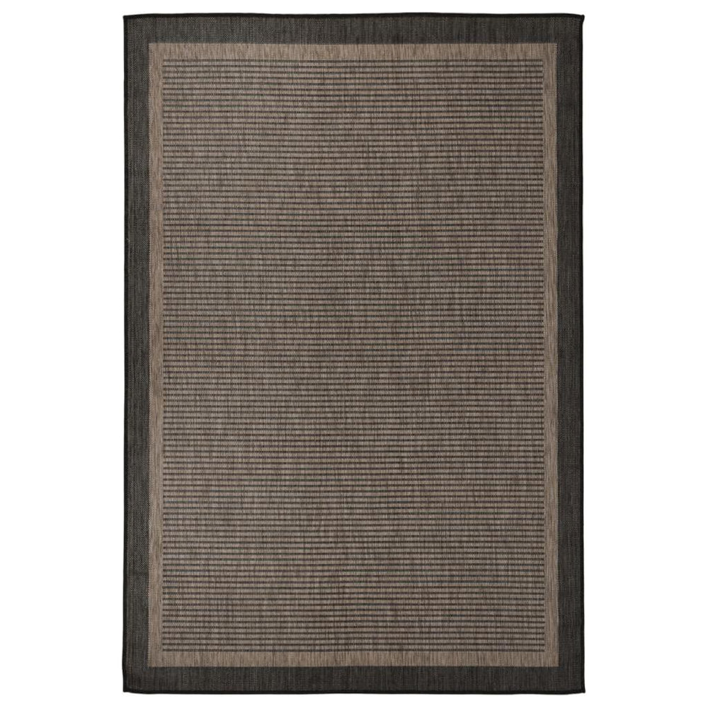 Lauko kilimėlis, tamsiai rudas, 160x230cm, plokščio pynimo