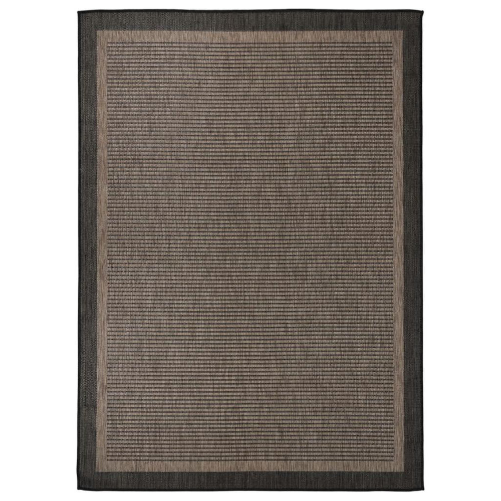 Lauko kilimėlis, tamsiai rudas, 200x280cm, plokščio pynimo