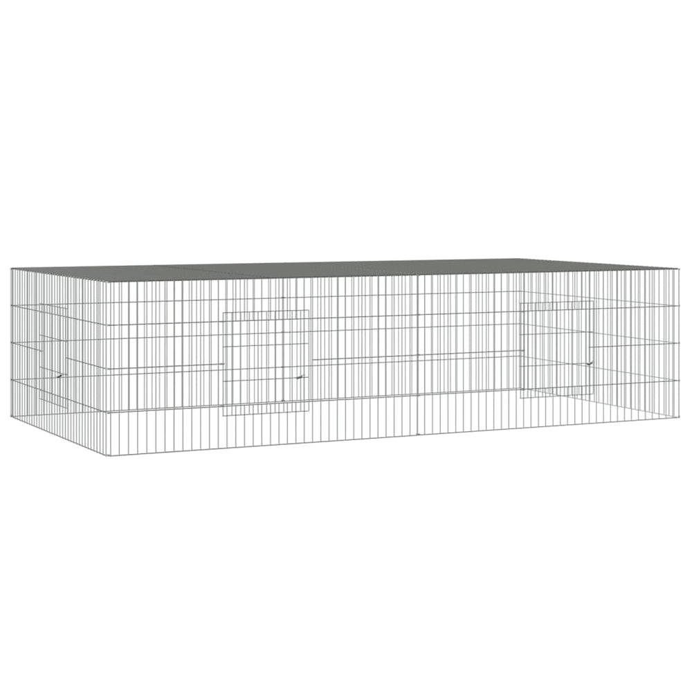 Triušių narvas, 2 segmentai, 220x110x55cm, galvanizuota geležis
