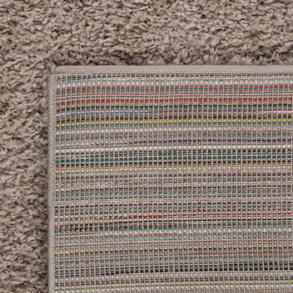 Shaggy tipo kilimas, smėlio spalvos, 160x230cm, aukšti šereliai