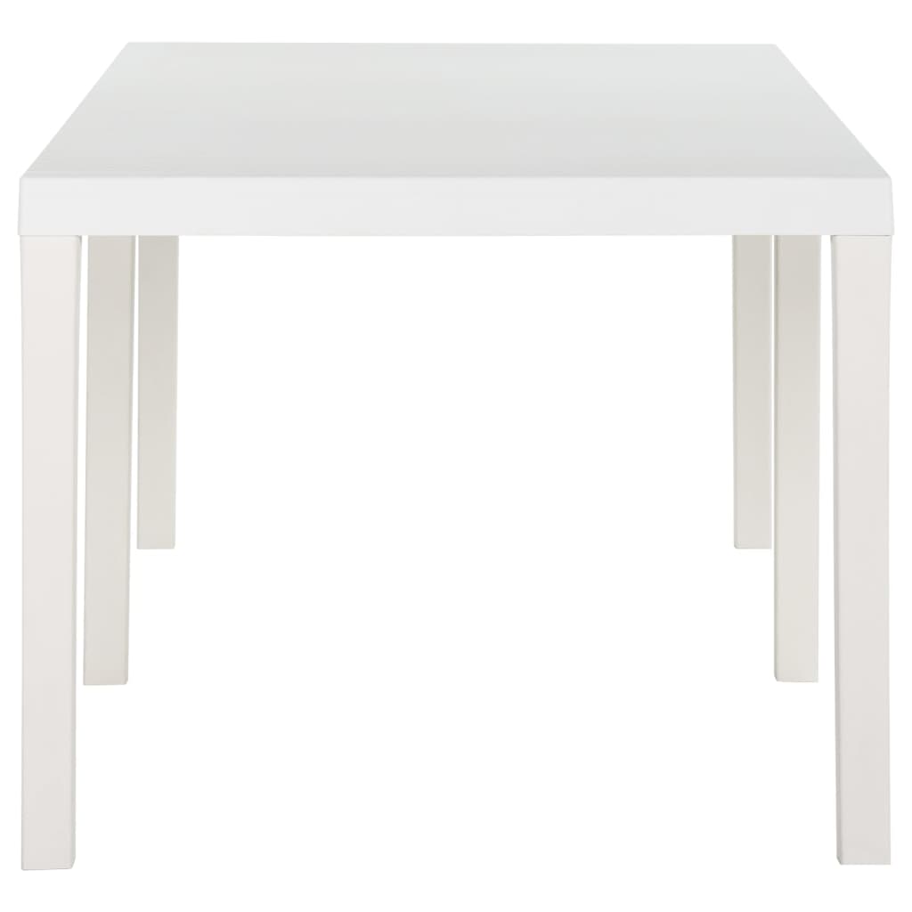 Sodo stalas, baltos spalvos, 220x90x72cm, PP