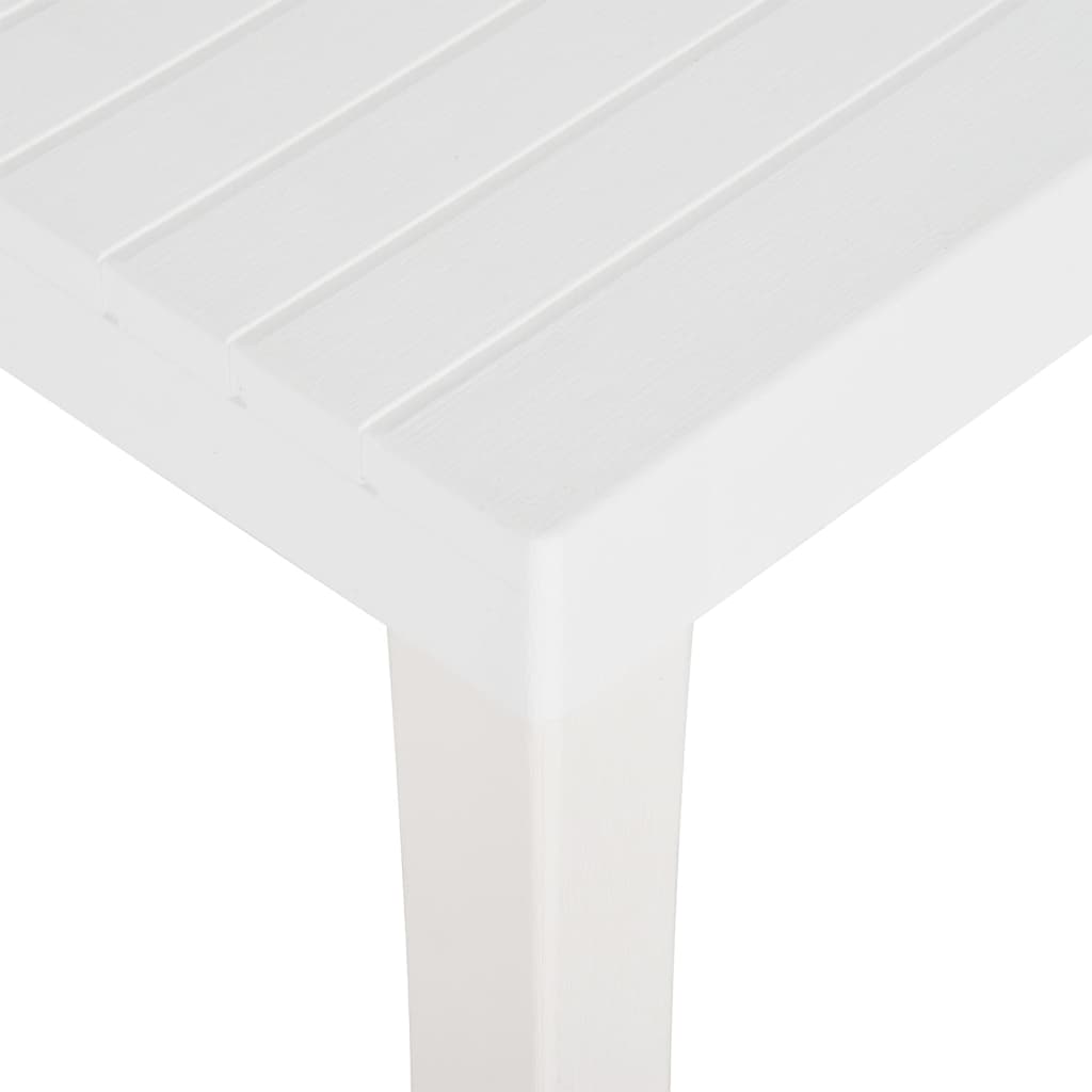 Sodo stalas, baltos spalvos, 150x90x72cm, PP