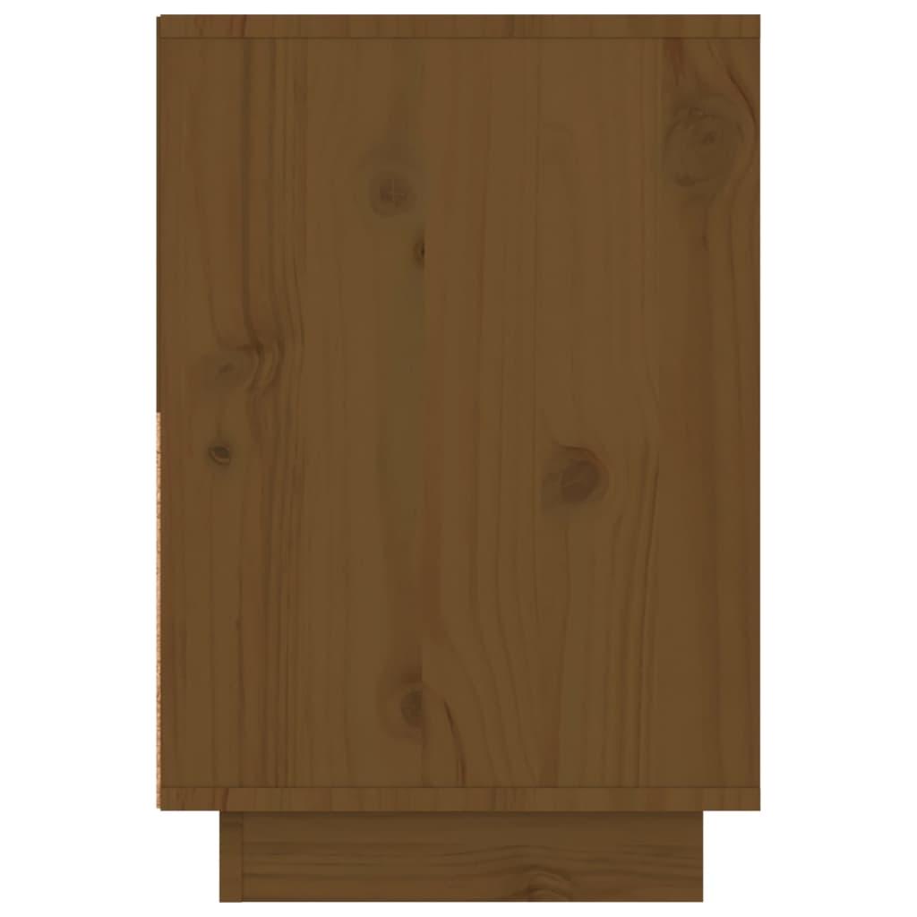 Naktinės spintelės, 2vnt., medaus rudos, 60x34x51cm, pušis