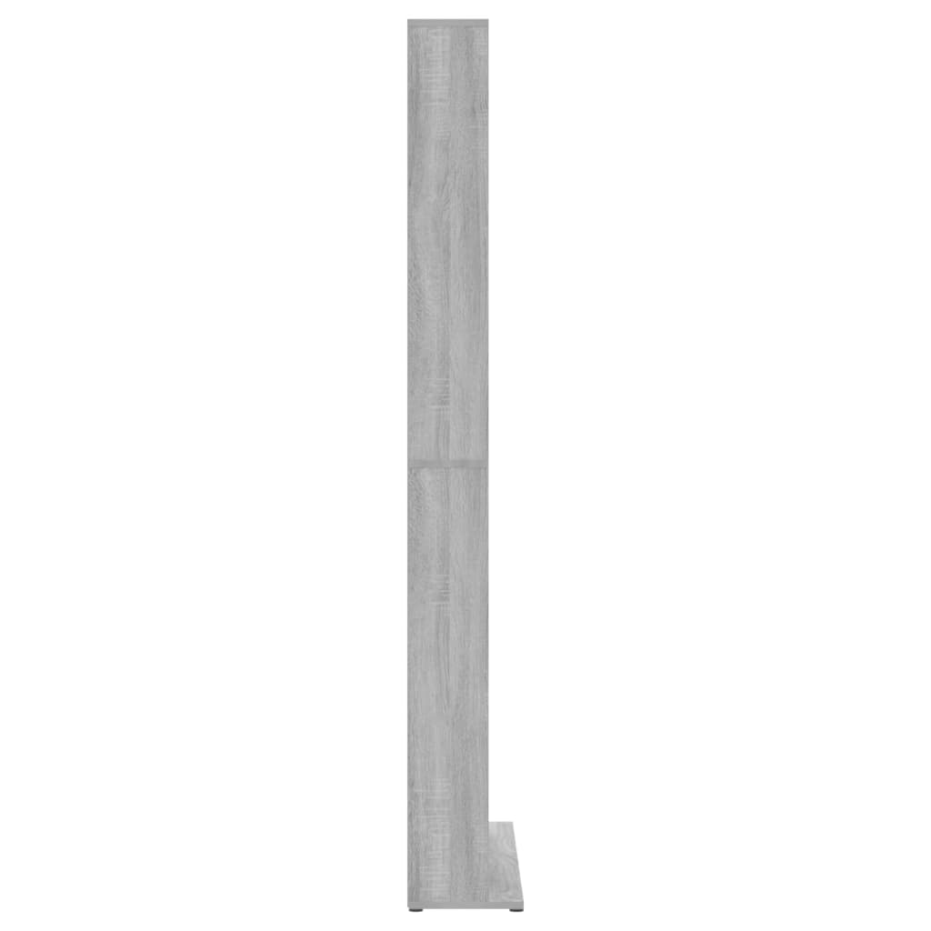 Spintelė kompaktiniams diskams, pilka, 102x23x177,5cm, mediena (81509)