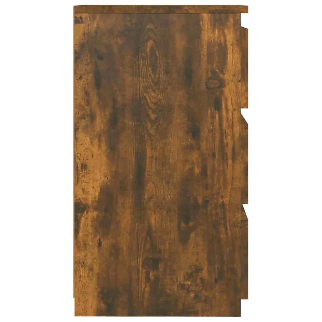 Naktinės spintelės, 2vnt., ąžuolo, 40x35x62,5cm, mediena