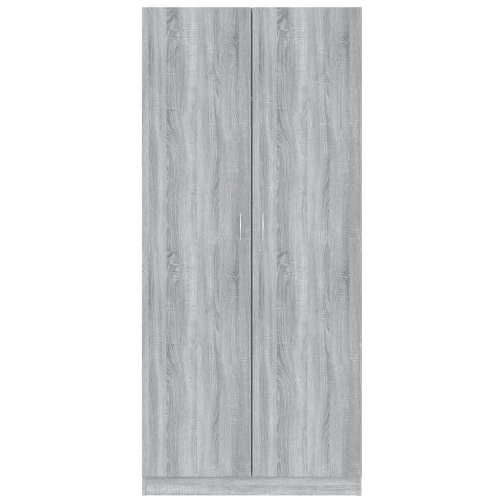 Drabužių spinta, pilkos ąžuolo spalvos, 90x52x200cm, mediena