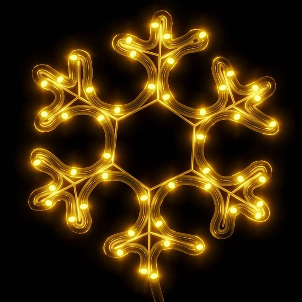 Kalėdinė dekoracija snaigė su 48 šiltomis baltomis LED