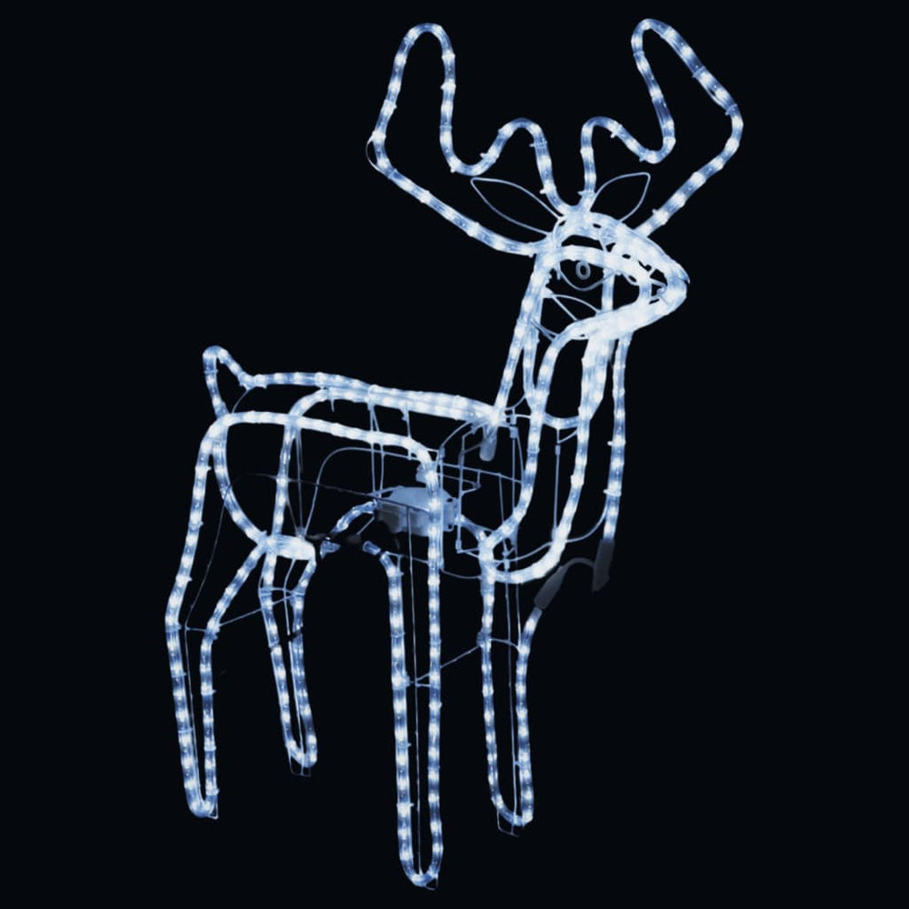 Sulankstoma kalėdinė dekoracija elnias su 192 šaltomis LED