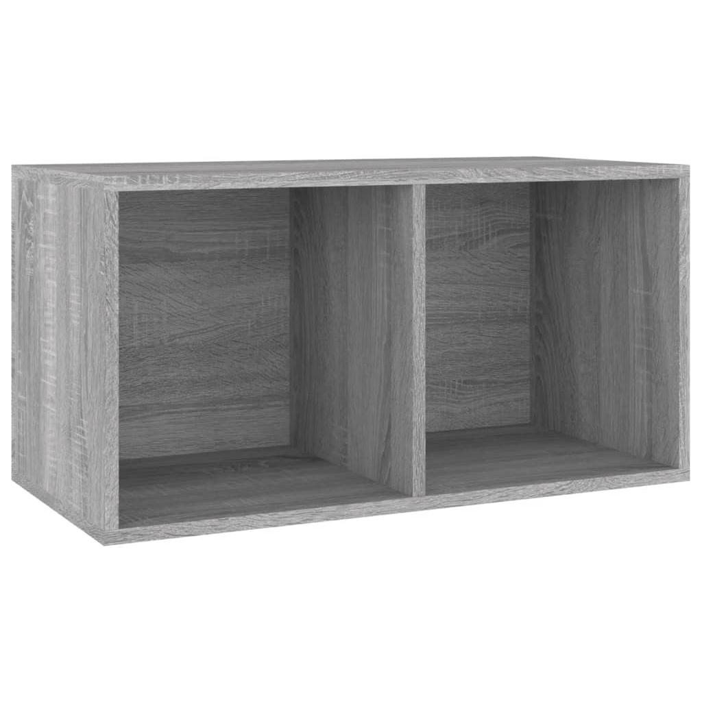 Dėžė vinilinėms plokštelėms, pilka, 71x34x36cm, mediena