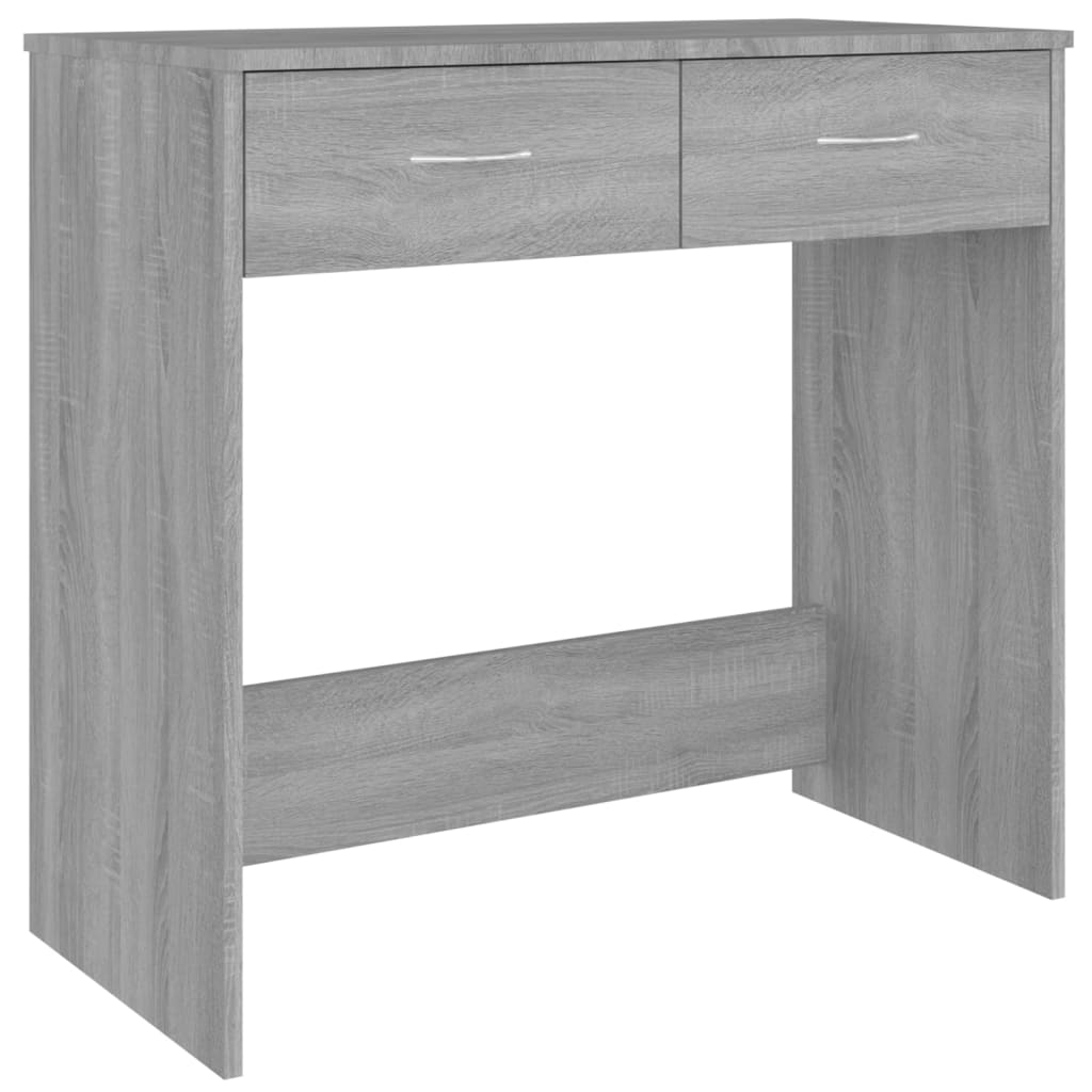 Rašomasis stalas, pilkos ąžuolo spalvos, 80x40x75cm, mediena