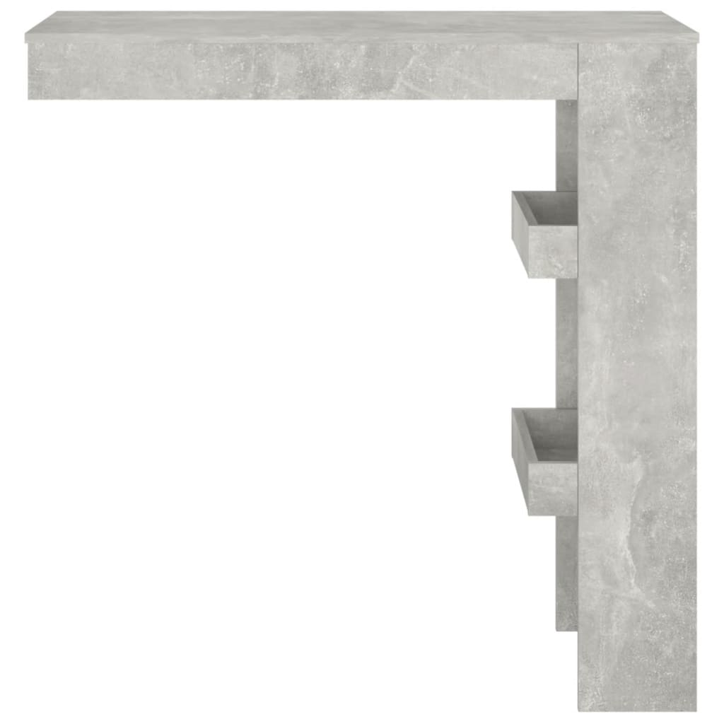 Sieninis baro staliukas, pilkas, 102x45x103,5cm, mediena