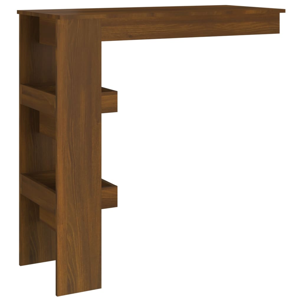 Sieninis baro staliukas, rudas, 102x45x103,5cm, mediena