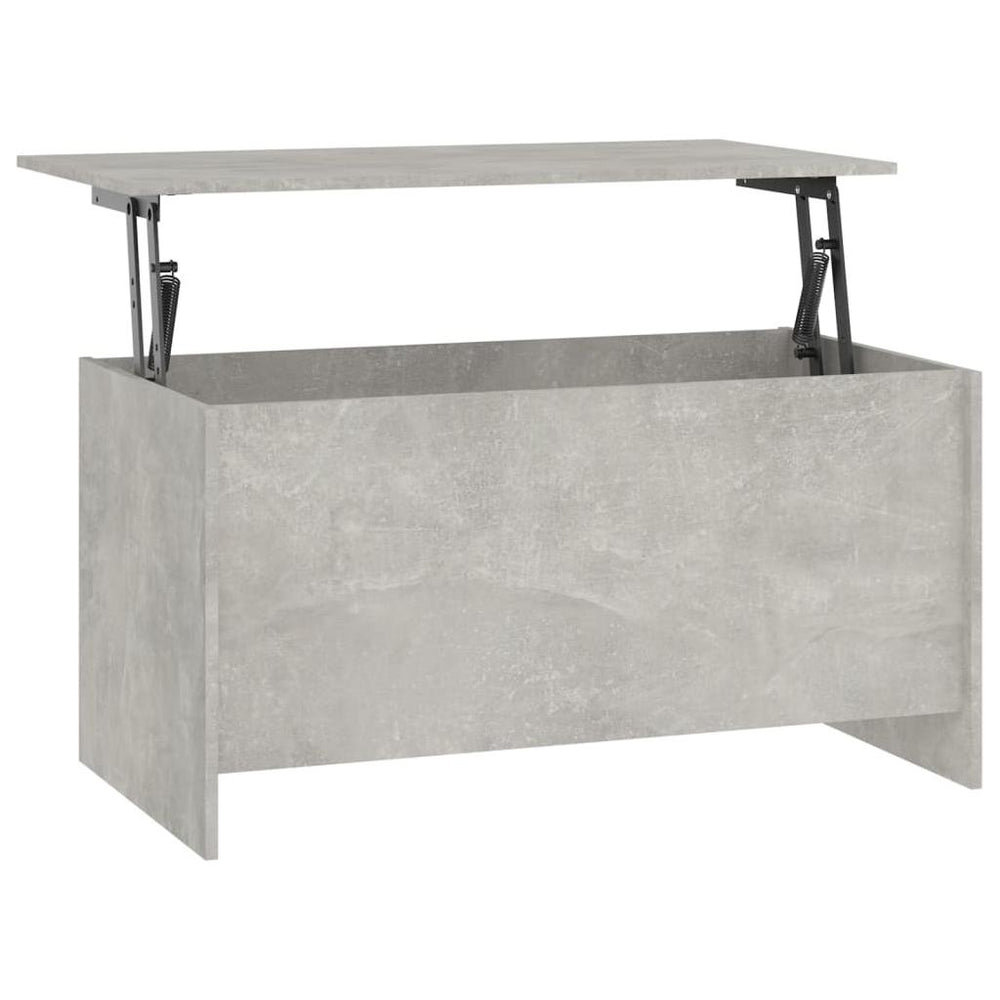 Kavos staliukas, betono pilkas, 102x55,5x52,5cm, mediena
