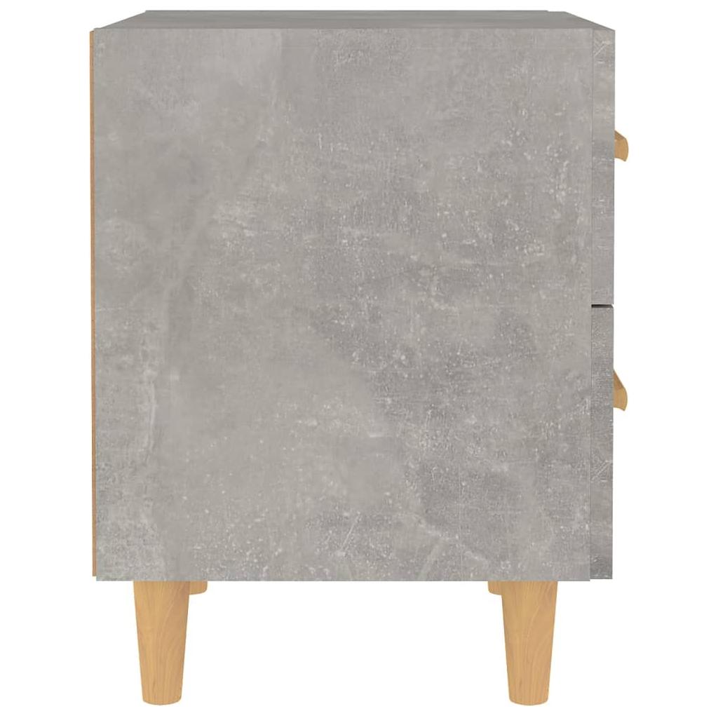 Naktinės spintelės, 2vnt., betono pilkos spalvos, 40x35x47,5cm