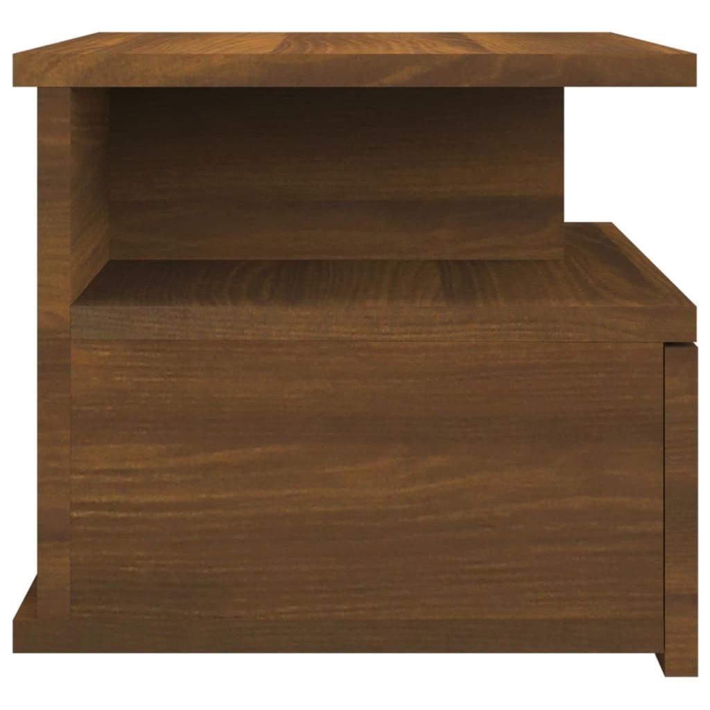 Naktiniai staliukai, 2vnt., rudi, 40x31x27cm, mediena