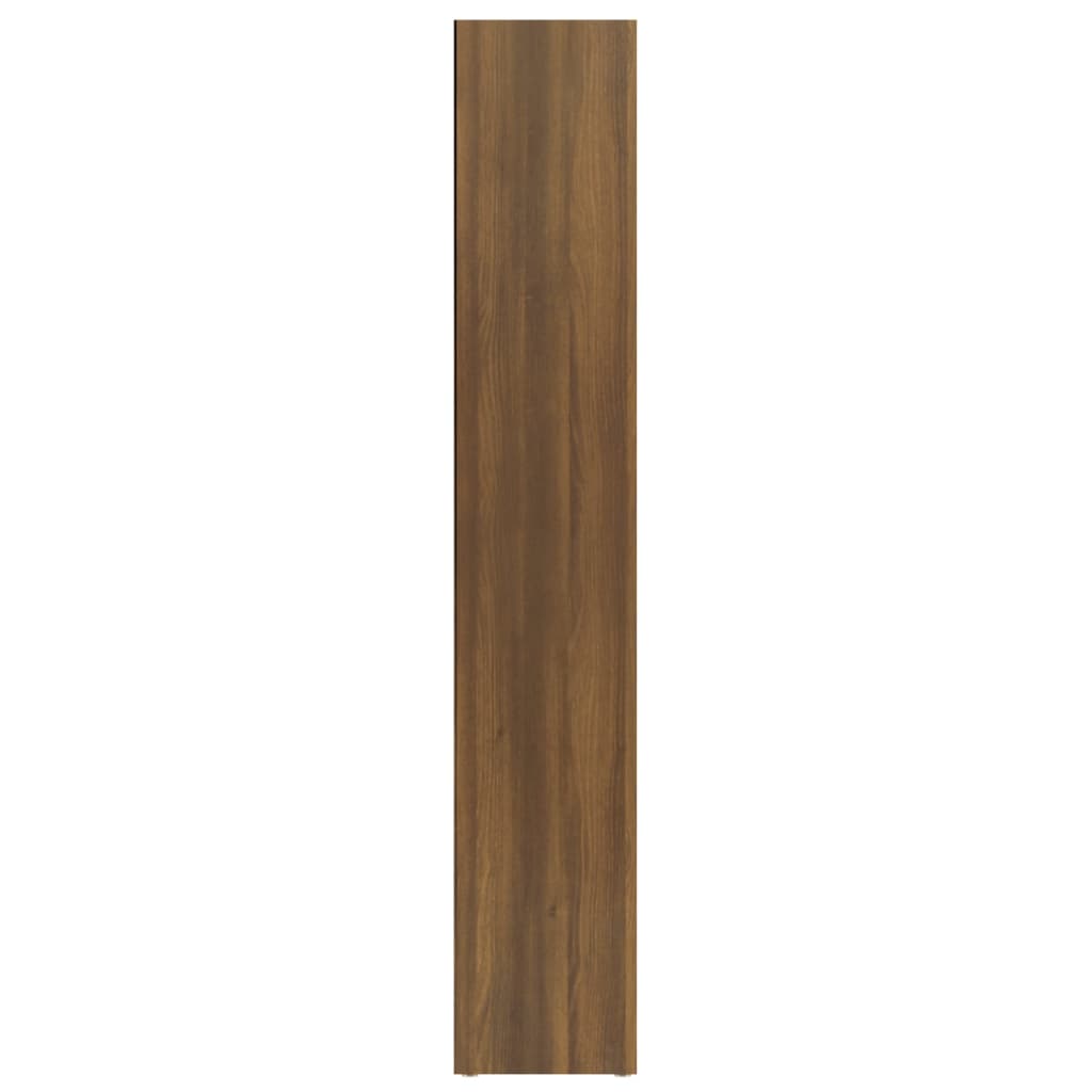 Spintelės diskams, 2vnt., rudos ąžuolo, 21x16x93,5cm, mediena (81531-81532)