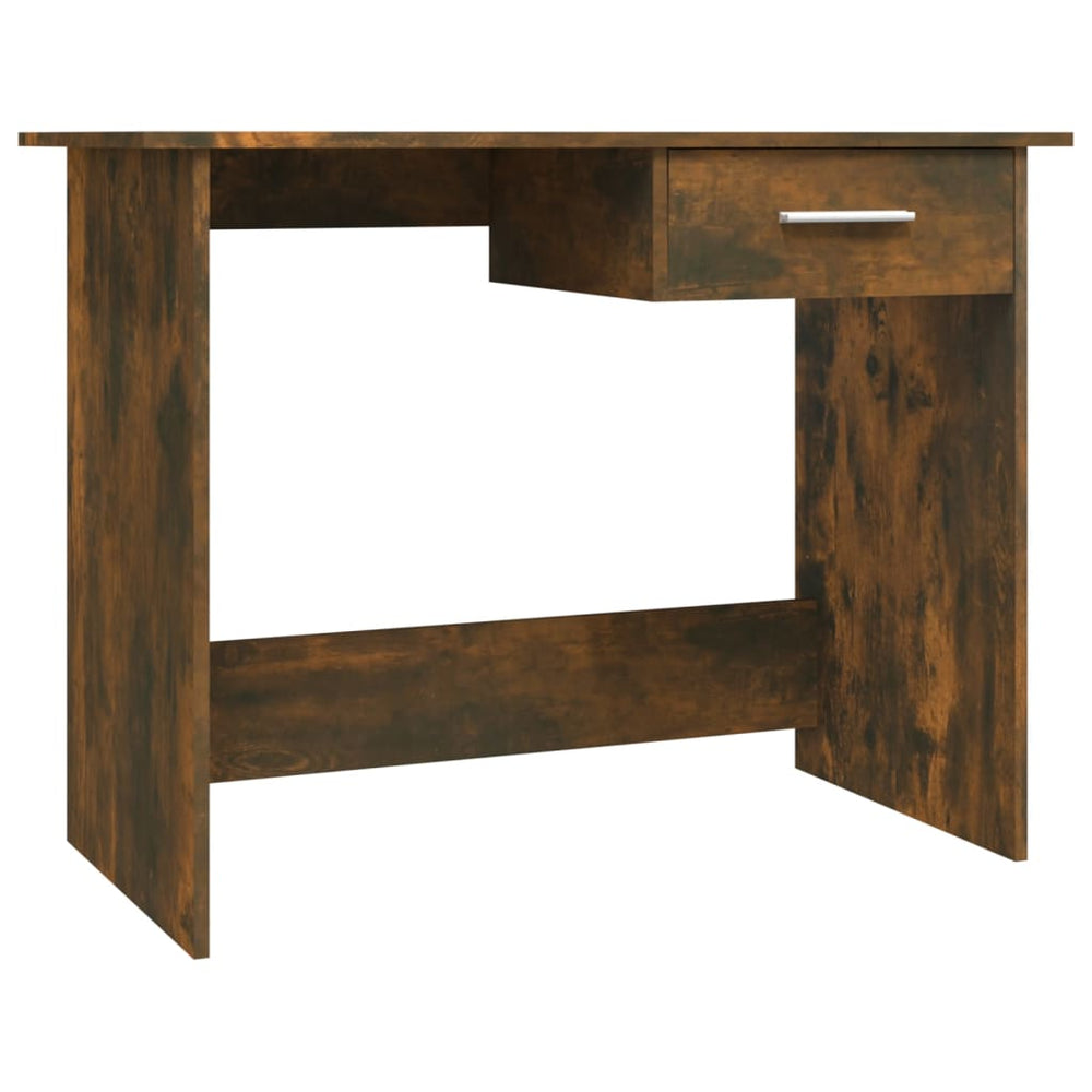 Rašomasis stalas, dūminio ąžuolo, 100x50x76cm, apdirbta mediena