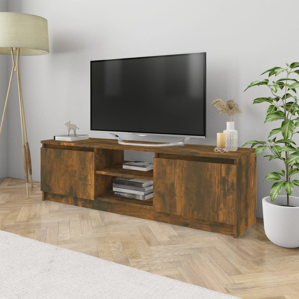 Televizoriaus spintelė, dūminio ąžuolo, 120x30x35,5cm, mediena