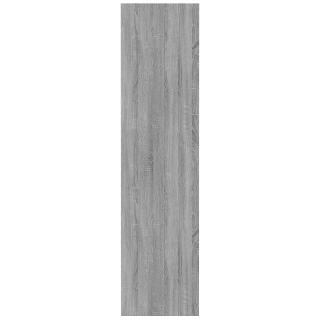 Drabužių spinta, pilka ąžuolo, 100x50x200cm, apdirbta mediena