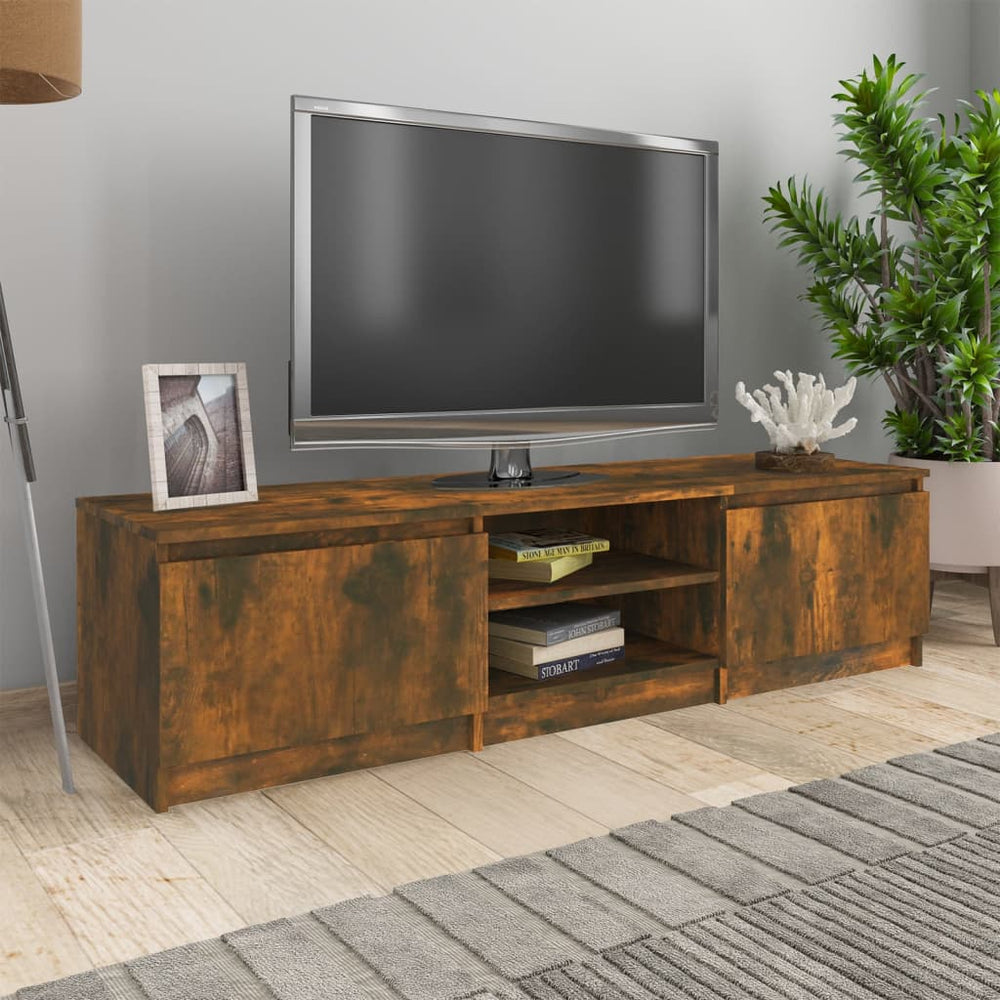 Televizoriaus spintelė, dūminio ąžuolo, 140x40x35,5cm, mediena