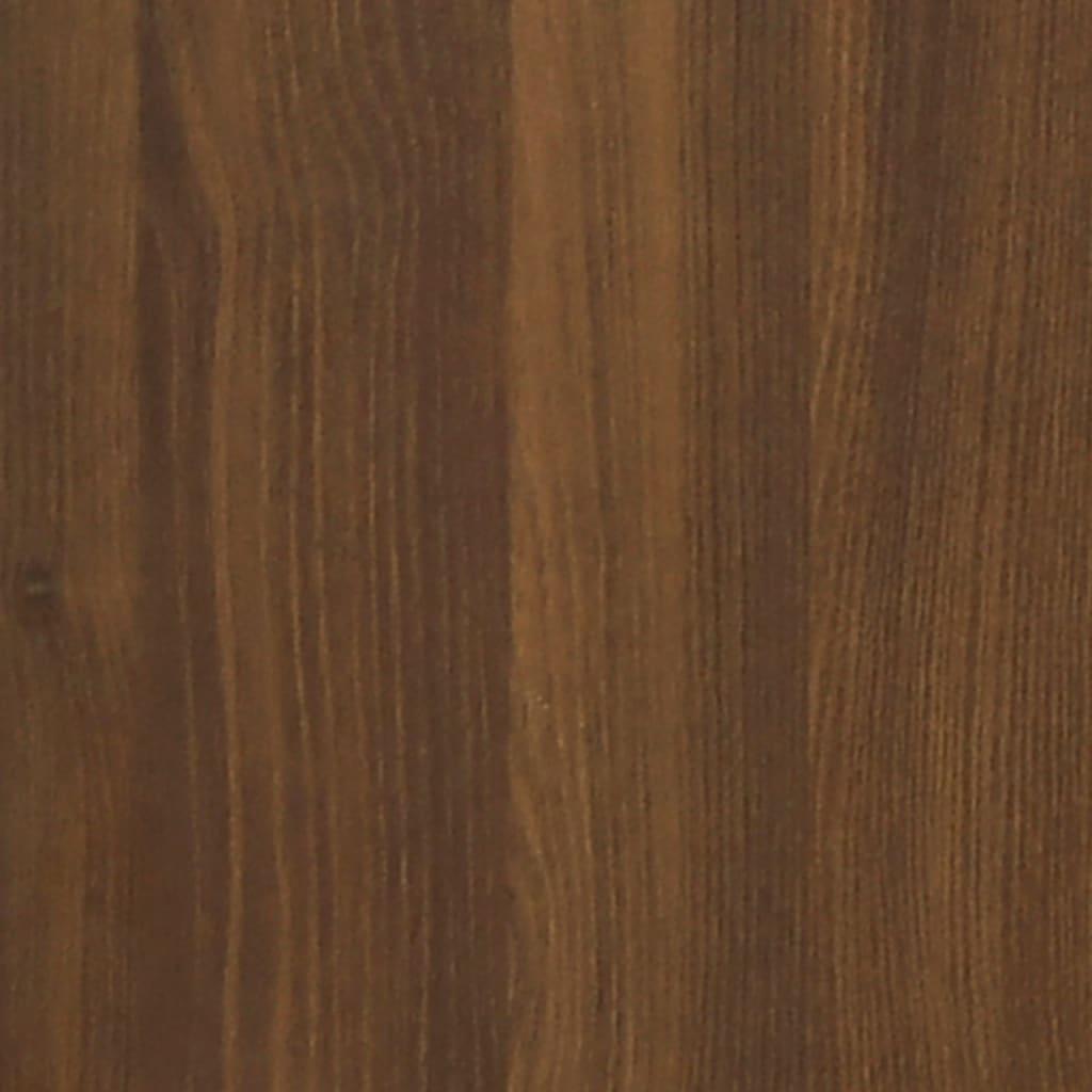 Naktinės spintelės, 2vnt., rudos ąžuolo, 40x30x30cm, mediena