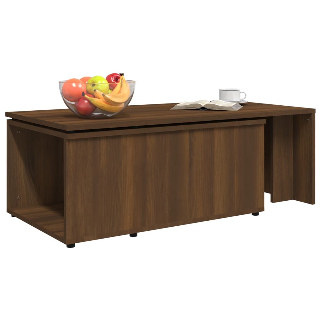 Kavos staliukas, rudas ąžuolo, 150x50x35cm, apdirbta mediena