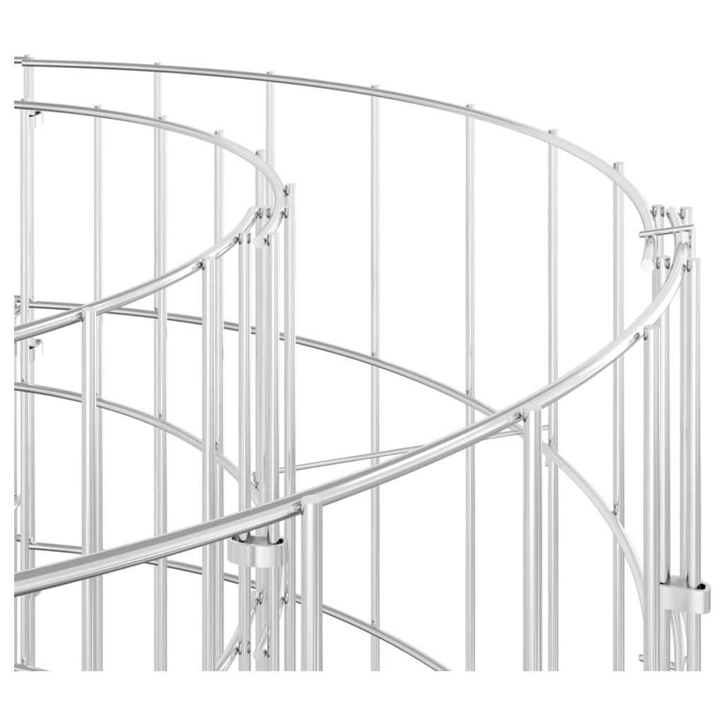 Gabiono lovelis, 100x100cm, galvanizuotas plienas, apskritas