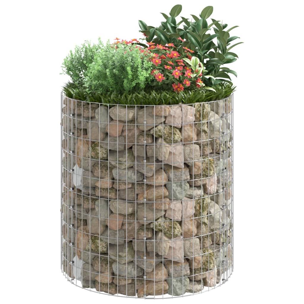 Gabiono lovelis, 100x100cm, galvanizuotas plienas, apskritas