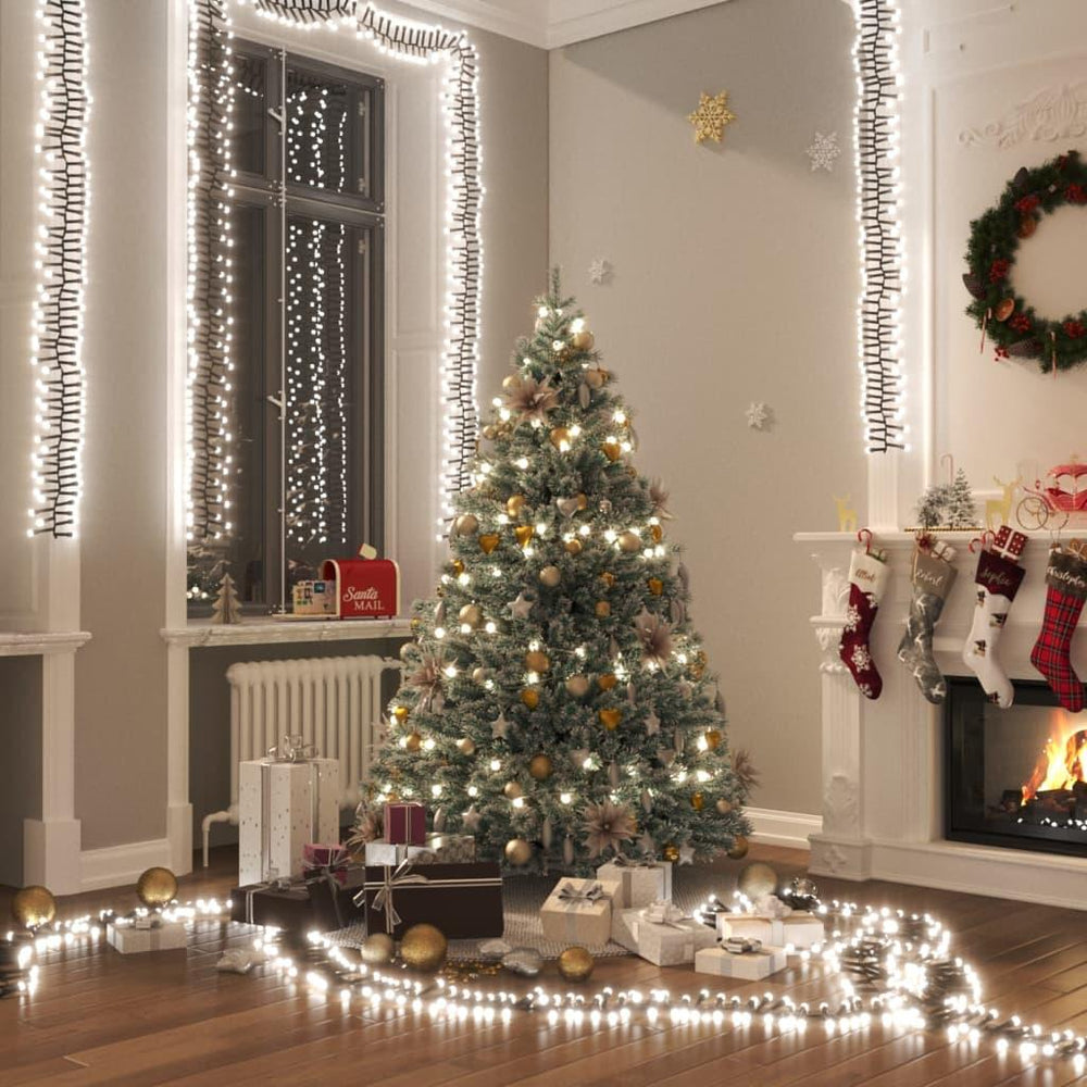 LED lempučių girlianda PEACE, 8m, šaltos baltos