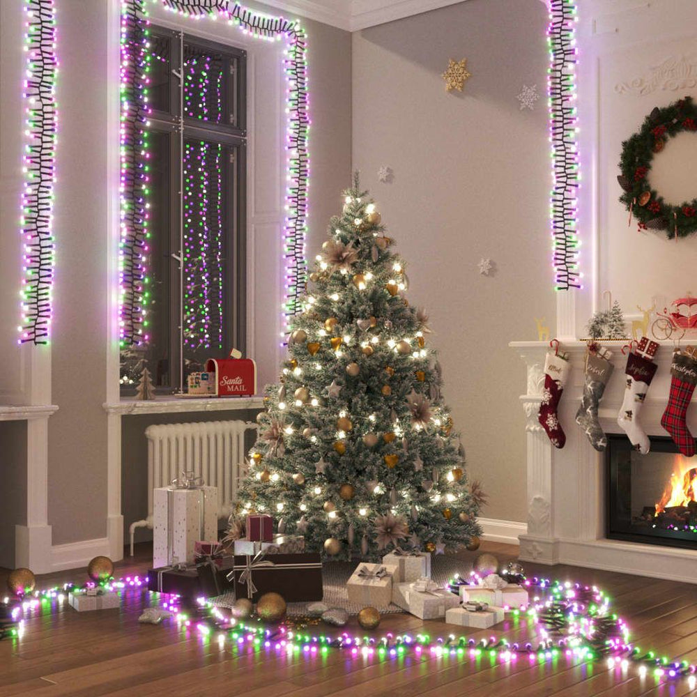 LED lempučių girlianda PEACE, 8m, pastelinės