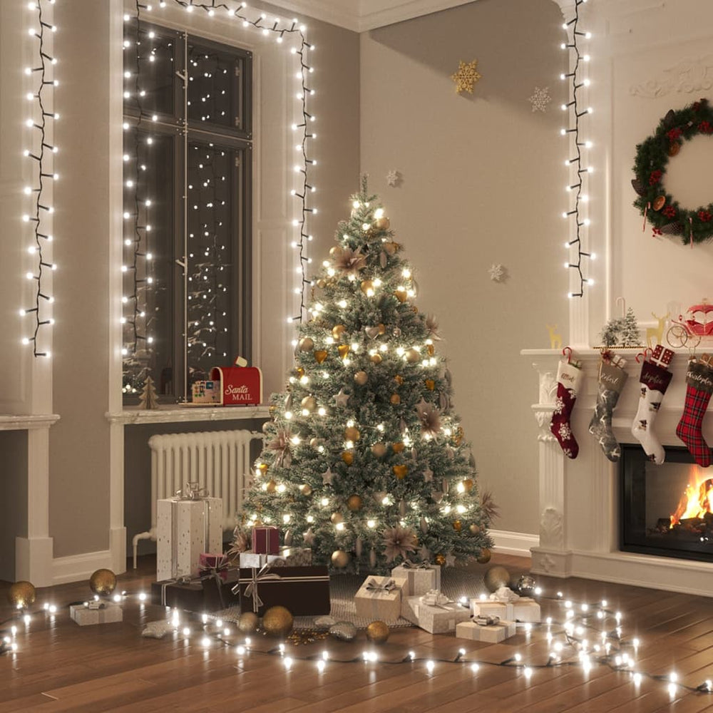 Smulkių LED lempučių girlianda, 4m, PVC, 400 šaltų baltų LED