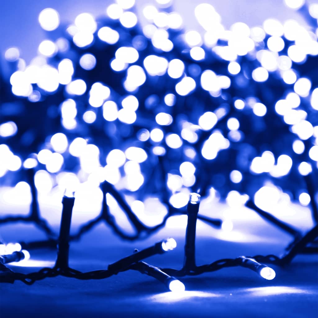 Smulkių LED lempučių girlianda, 4m, PVC, 400 mėlynų LED