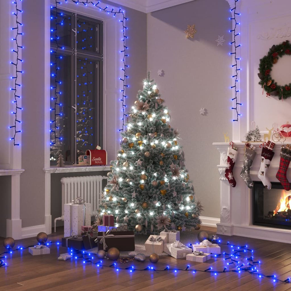 Smulkių LED lempučių girlianda, 4m, PVC, 400 mėlynų LED