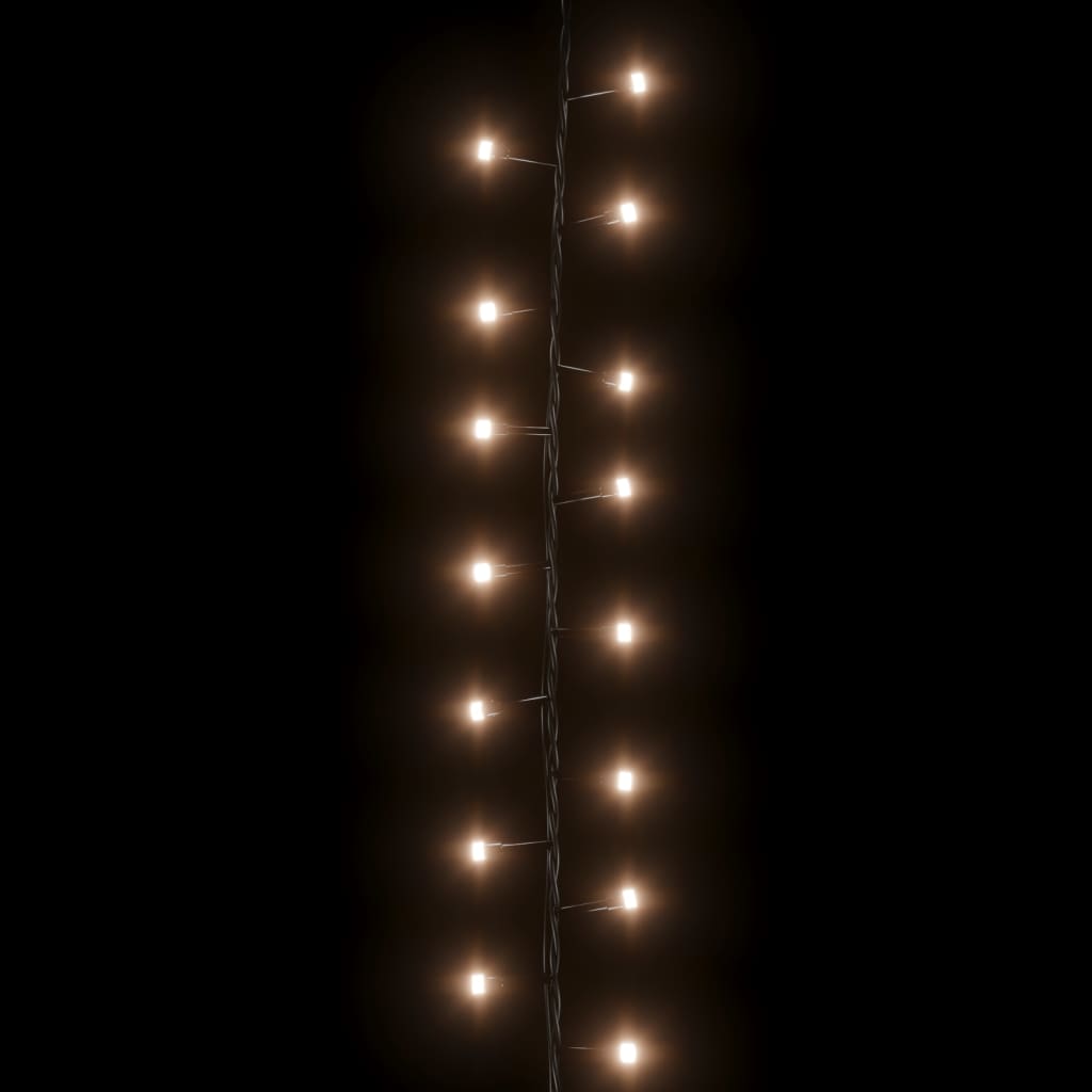 Smulkių LED lempučių girlianda, 60m, PVC, 3000 šiltų baltų LED