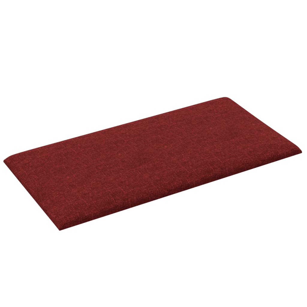 Sienų plokštės, 12vnt., vyno, 30x15cm, audinys, 0,54m²