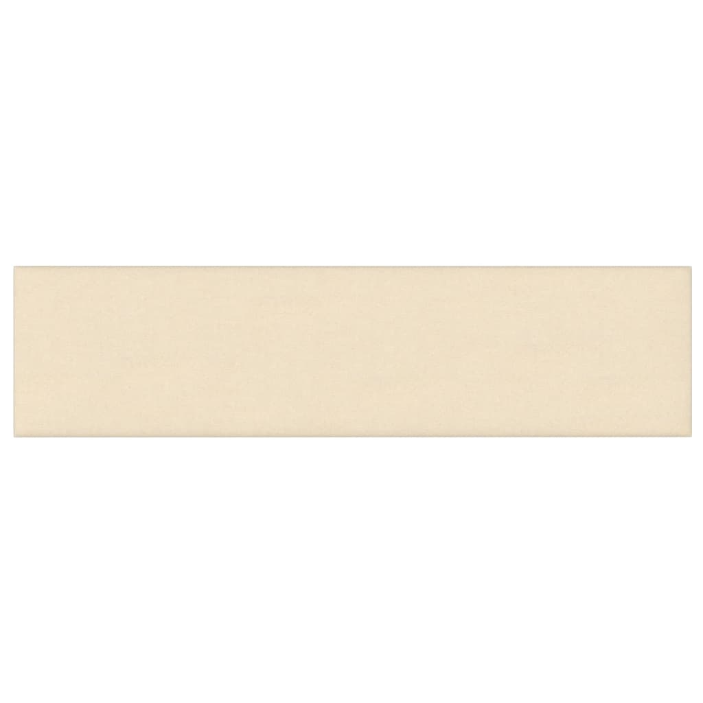 Sienų plokštės, 12vnt., kreminės, 60x15cm, audinys, 1,08m²